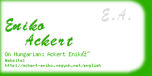eniko ackert business card